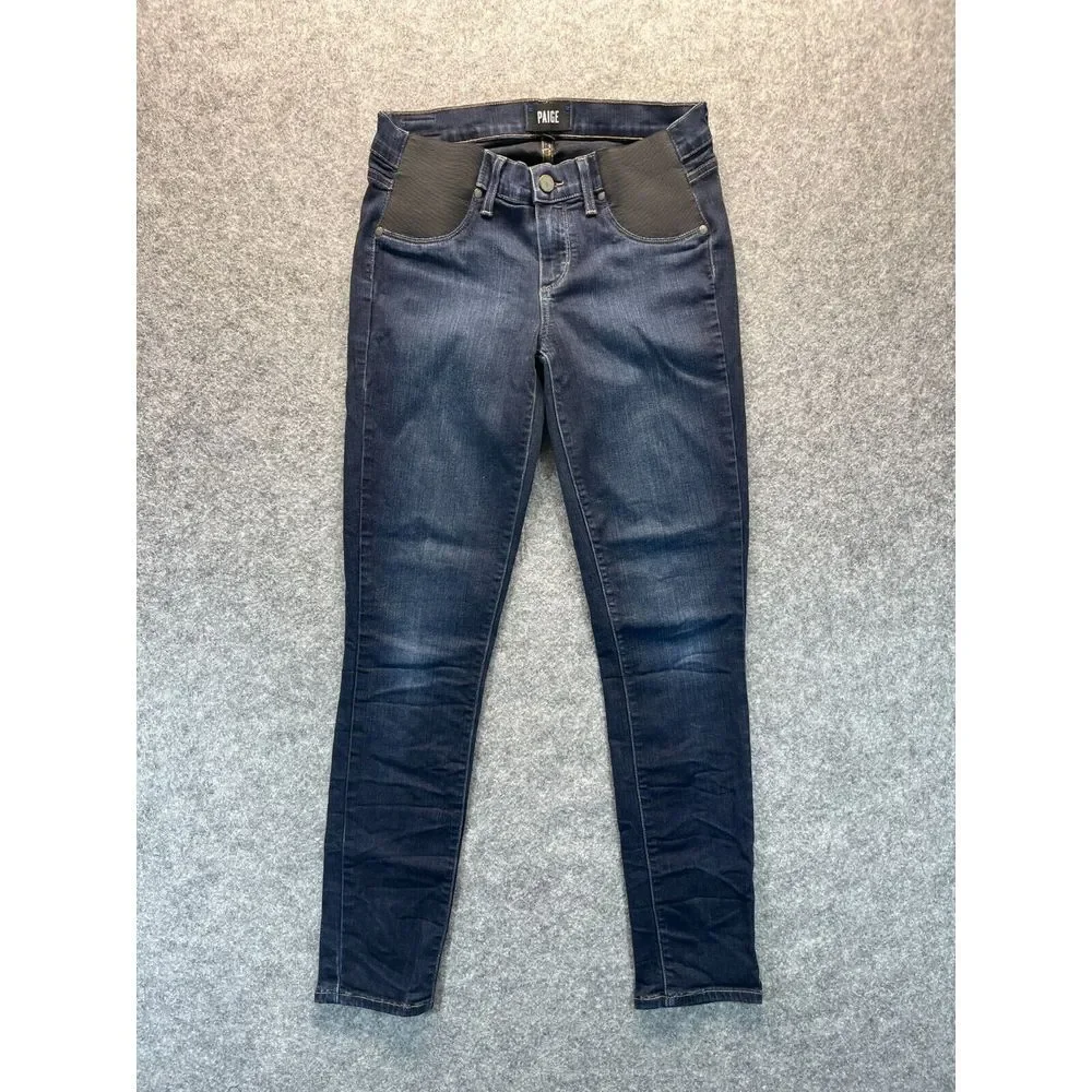 Paige Jeans Women's Size 27 Verdugo Ankle Skinny Dark Blue Stretch Denim